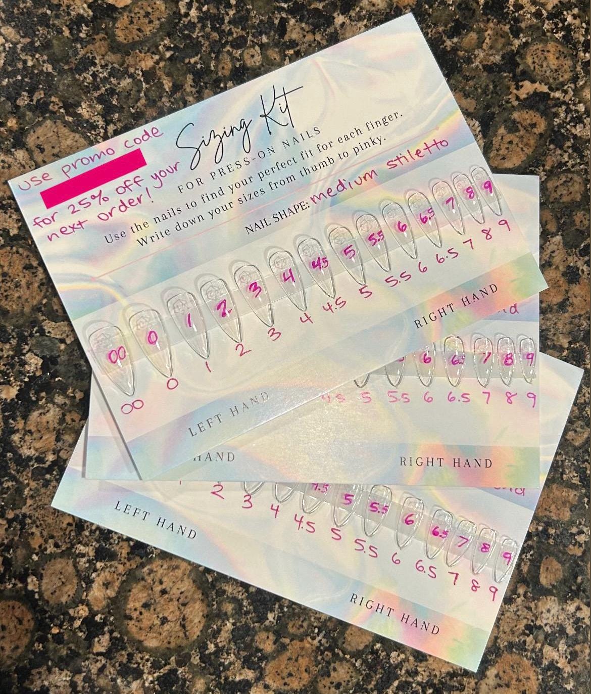 Nail Sizing Kit — Buy 2 Get 1 Free