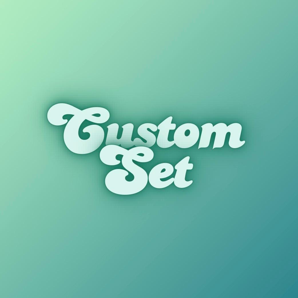 Custom press on nail set
