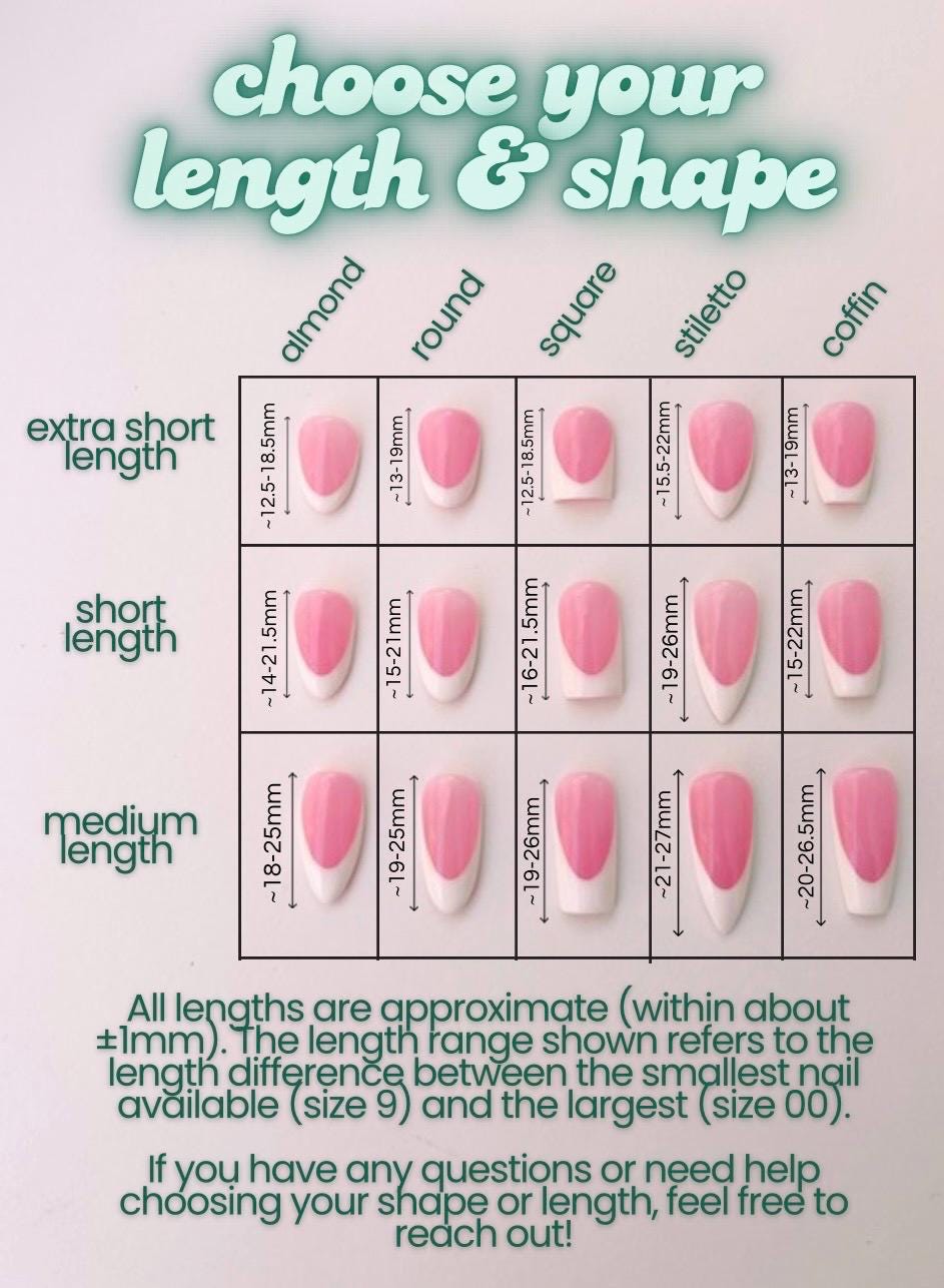 Custom press on nail set