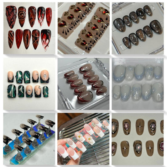 Custom press on nail set